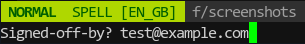 Querying user for git commit trailer value